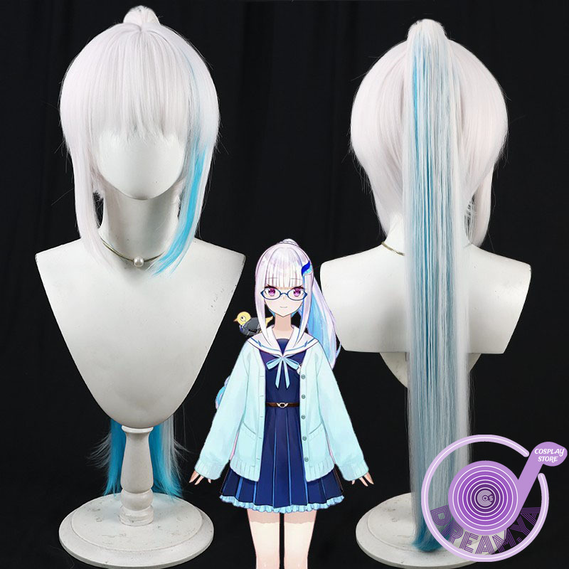 Synthetic Wigs - Lize Helesta Cosplay Wig Vtuber White