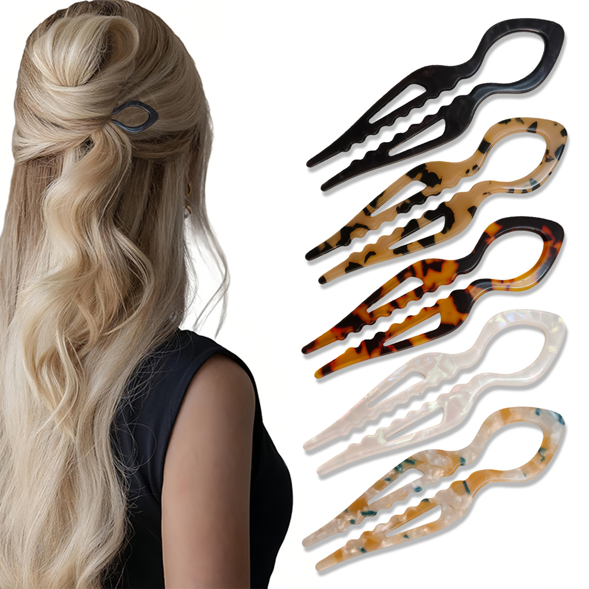 U-Shaped Hair Sticks Tortoises - đánh giá và giá Hair Bundles