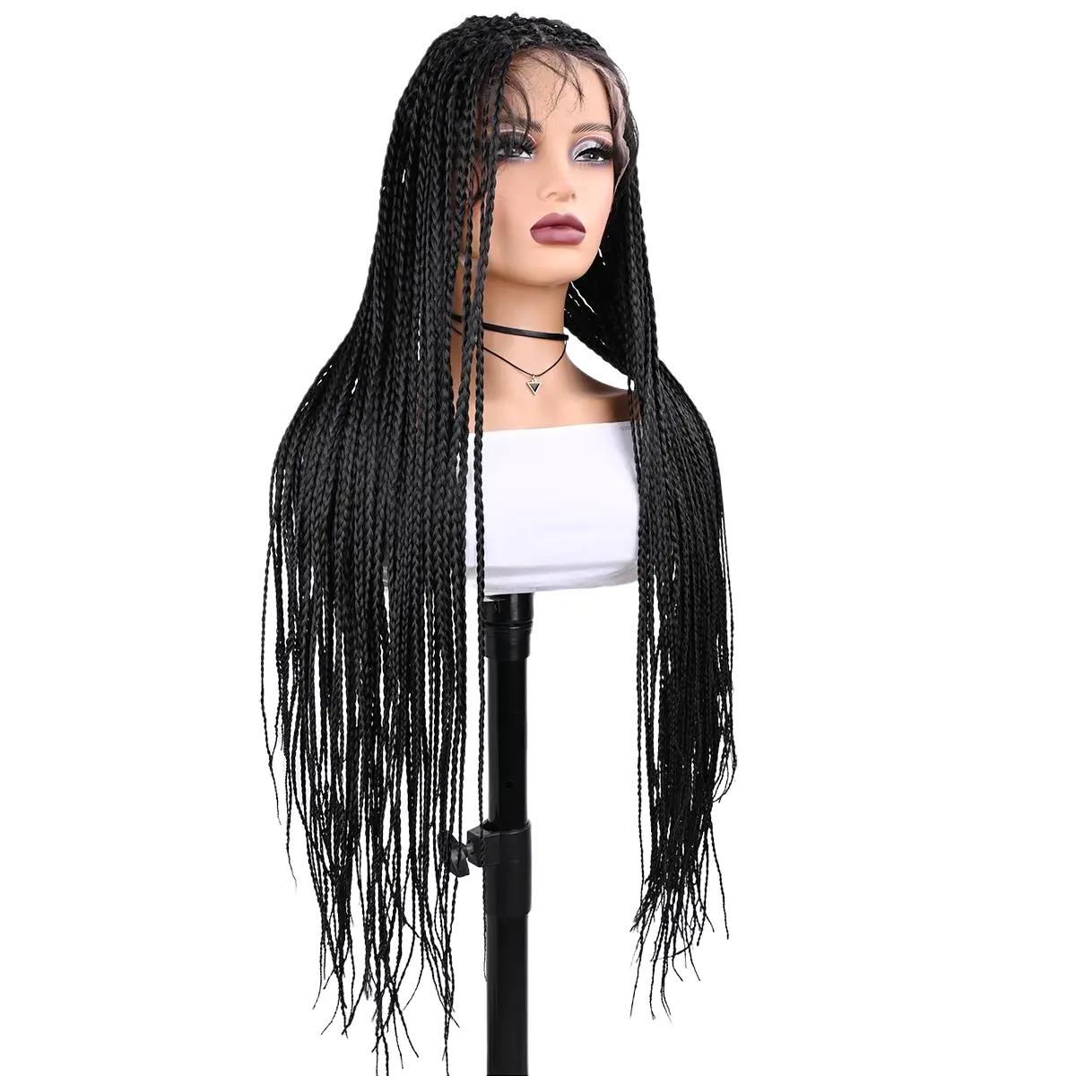 Synthetic Full Lace Wig Braide - đánh giá và giá Synthetic Braided Wigs For Black Women