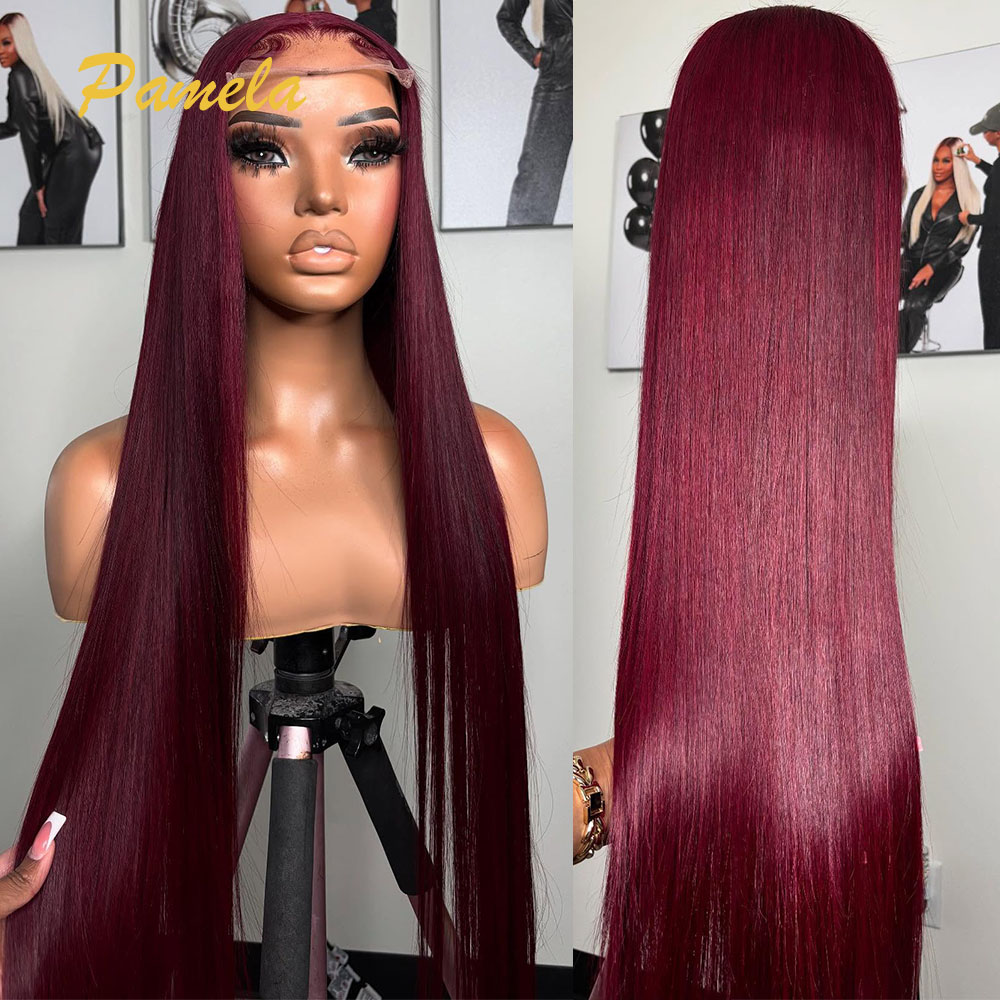 Super Double Drawn Burgundy Co - đánh giá và giá Lace Front Wigs