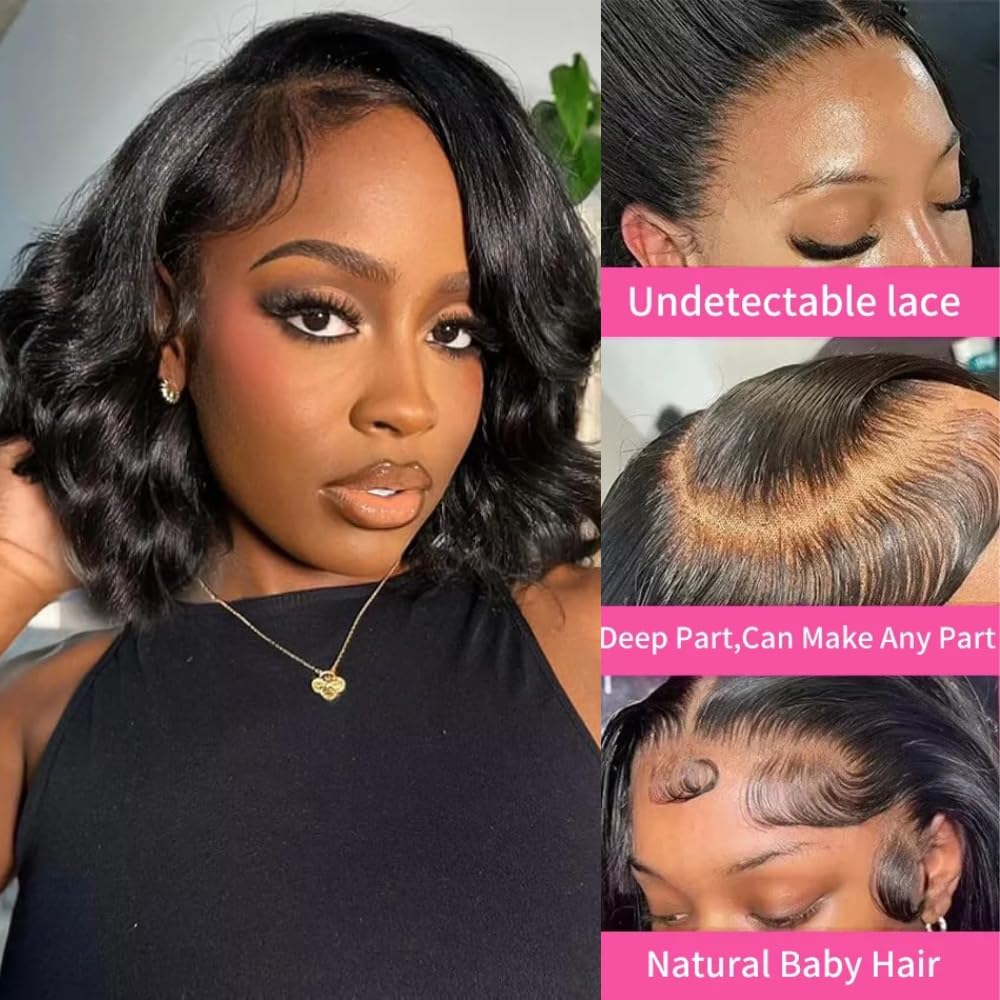 Short Bob Human Hair Body Wave - đánh giá và giá Glueless Wear And Go Human Hair Wig