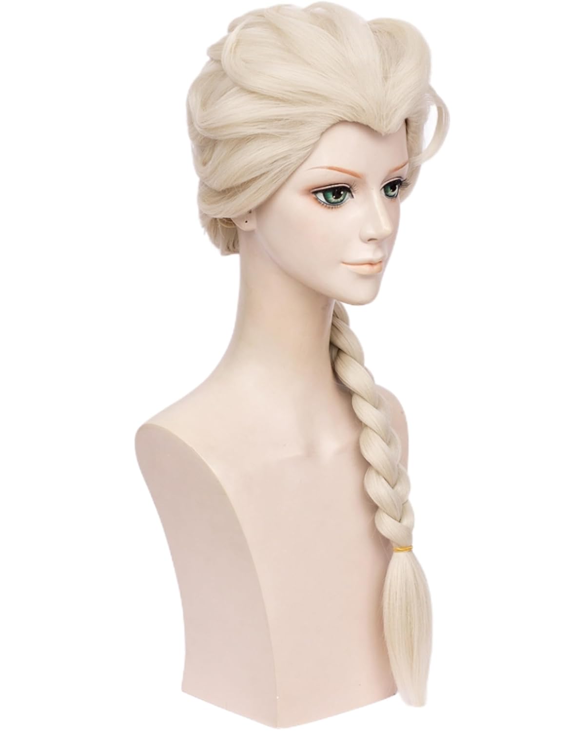 Long Blonde Braid Princess Wig - đánh giá và giá Synthetic Wigs