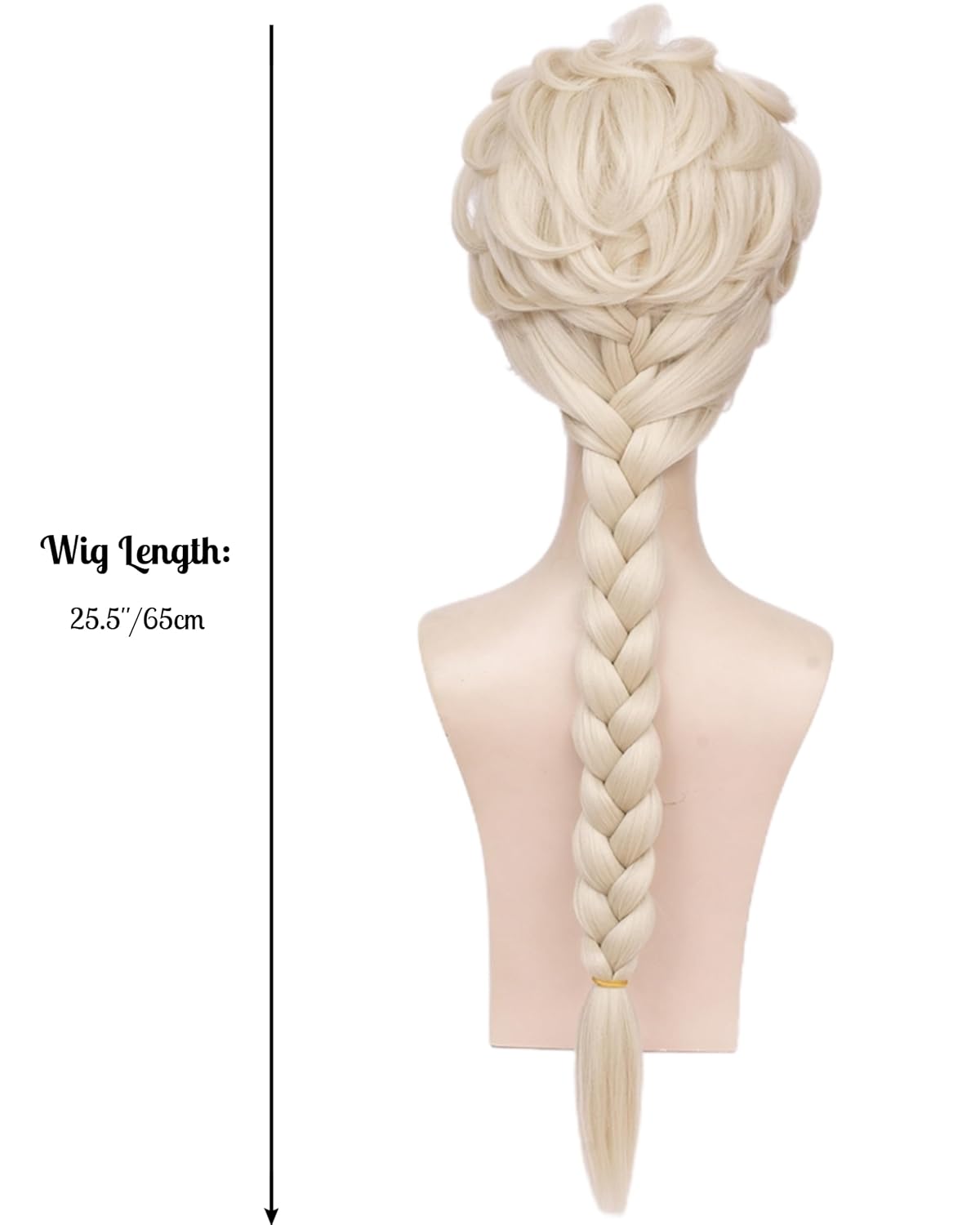 Long Blonde Braid Princess Wig - đánh giá và giá Synthetic Wigs