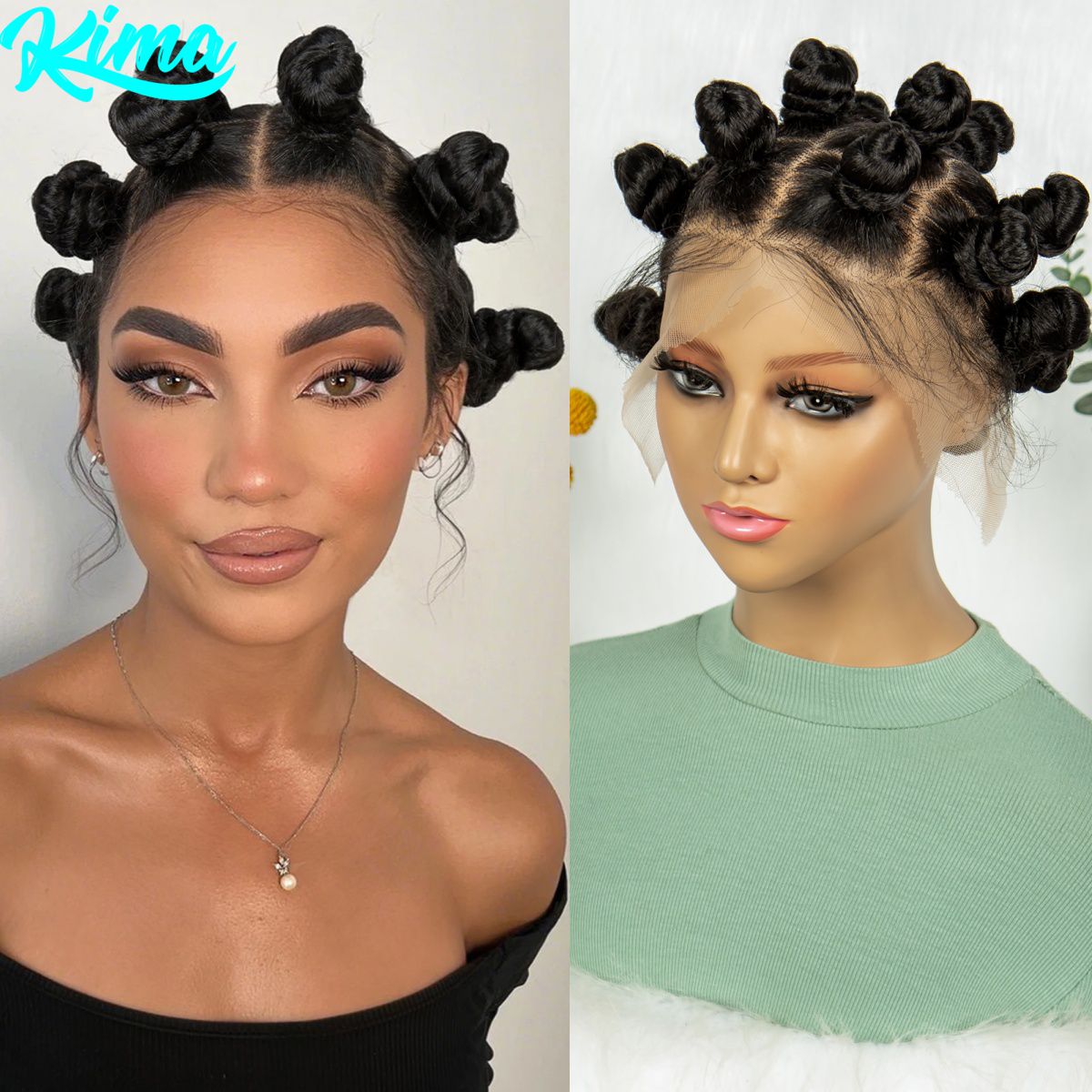 Full Lace Handmade Bantu Braid - đánh giá và giá Synthetic Braided Wigs For Black Women