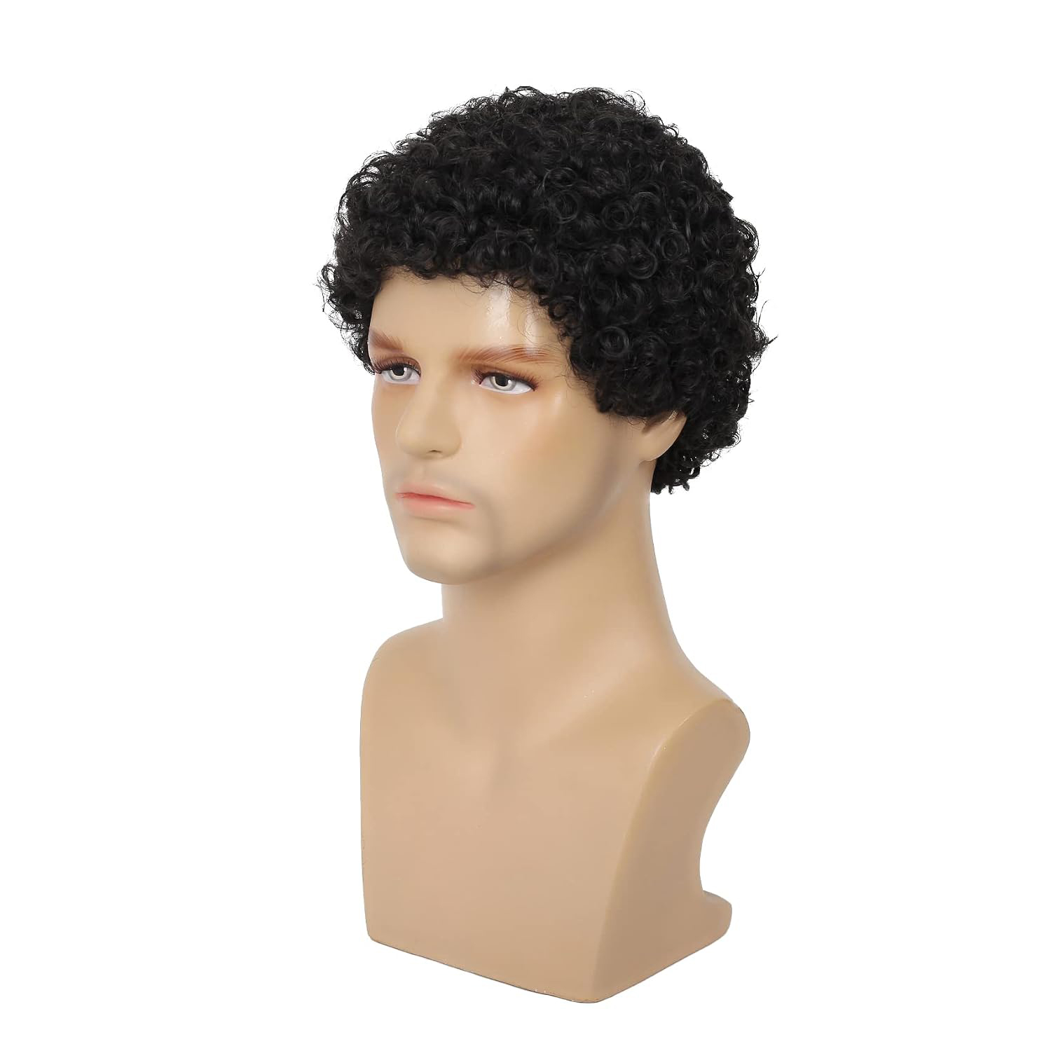 Short Afro Curly Black Wig for - đánh giá và giá Synthetic Wigs