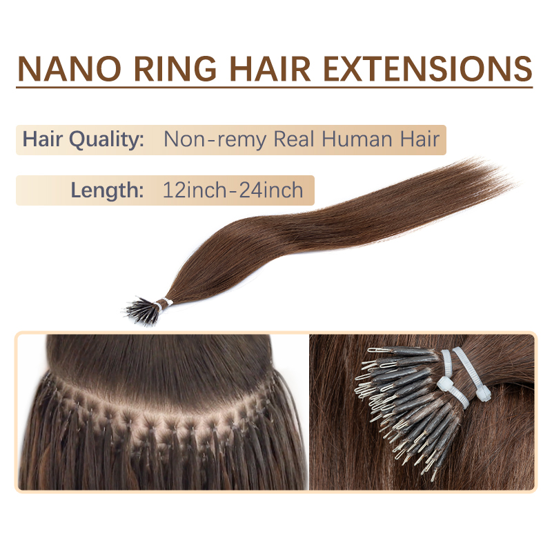 BOYMIA Nano Hair Extensions Hu - đánh giá và giá Invisible Tape In Extensions Real Hair