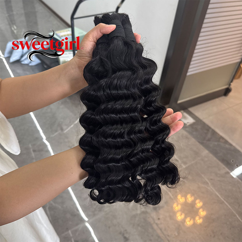 Water Wave Human Hair Bundles  - đánh giá và giá Water Wave Bulk Human Hair For Braiding