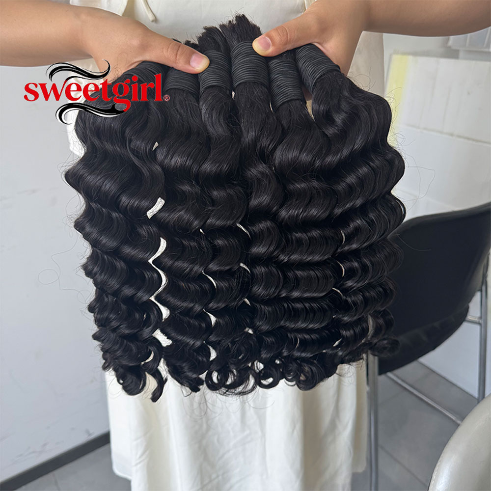 Water Wave Human Hair Bundles  - đánh giá và giá Water Wave Bulk Human Hair For Braiding