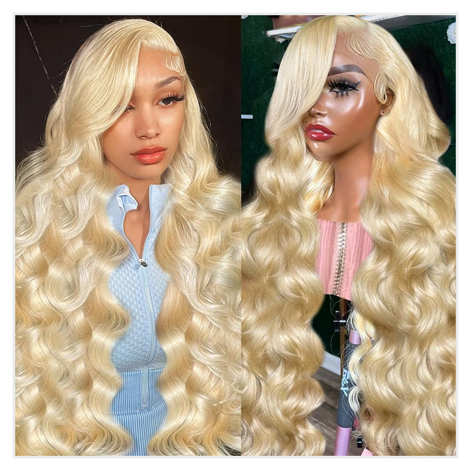 613 Honey Blonde 13x4 Lace Fro - đánh giá và giá 613 Blonde Body Wave Lace Front Wig